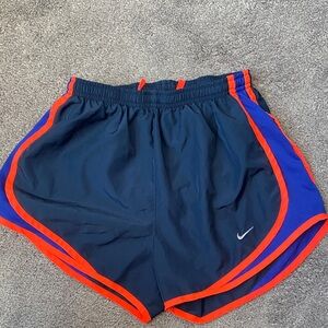 Nike Women's Athletic Shorts in Navy and Red